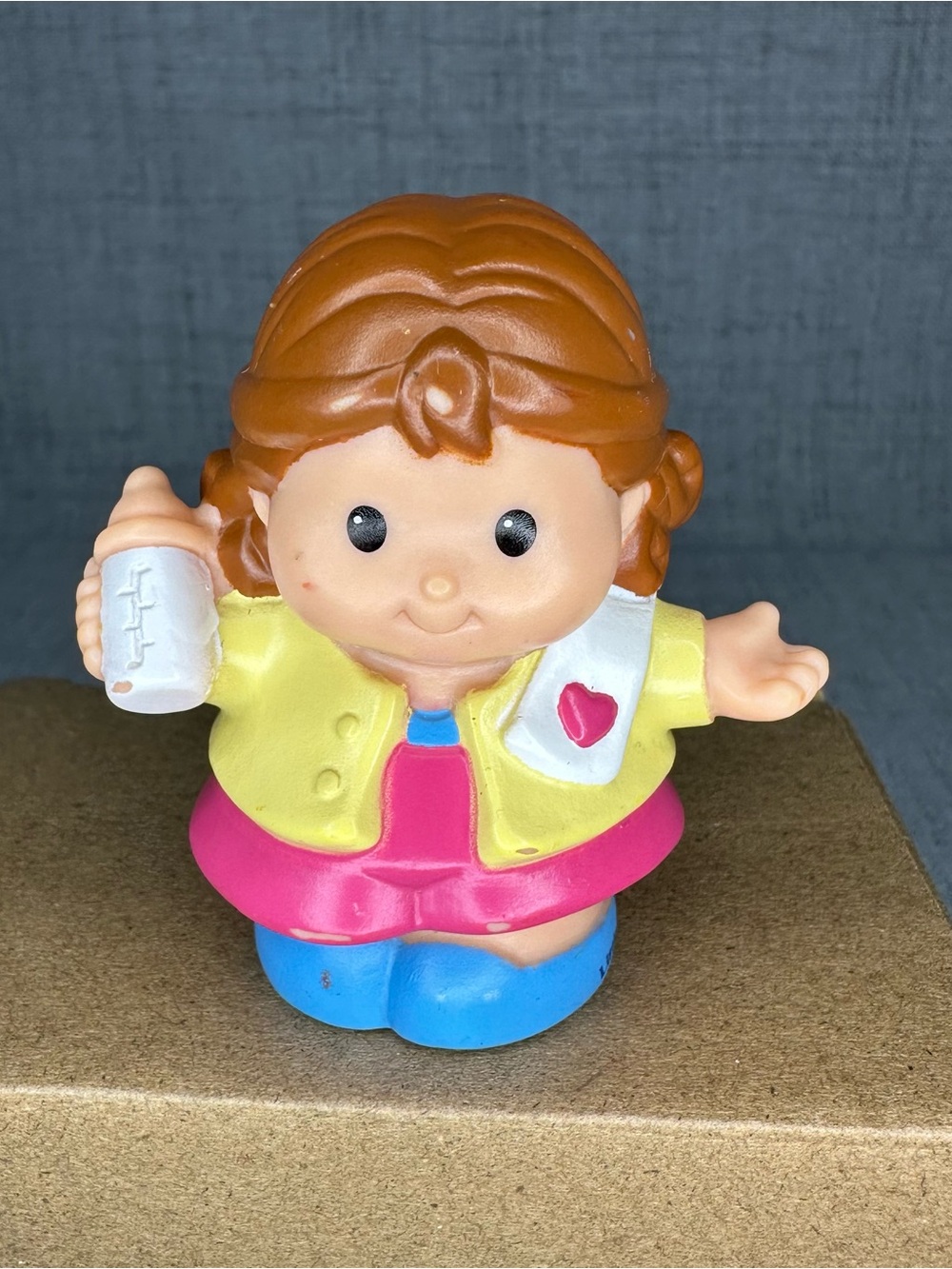 Little people mom ready for bottle feeding